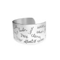 Pulsera Brazalete Personalizado Plata Una Cara