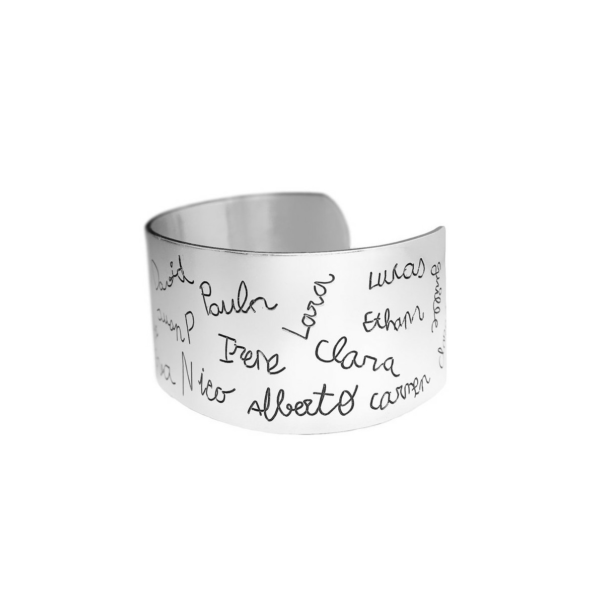 Pulsera Brazalete Personalizado Plata Una Cara