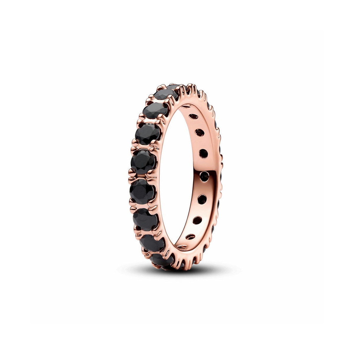 Anillo Eternity Fila Negra Brillante - 180050C02