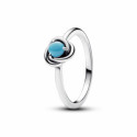 Anillo Pandora Círculo Eternity Azul Turquesa - 192993C12