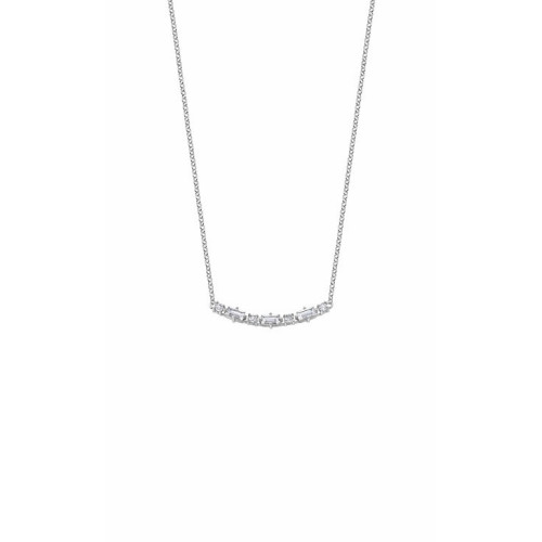 Lotus Silver Collar Plata Circonitas Baguette