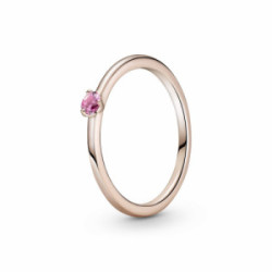 Pandora Anillo Solitario Piedra Rosa - 189259C03