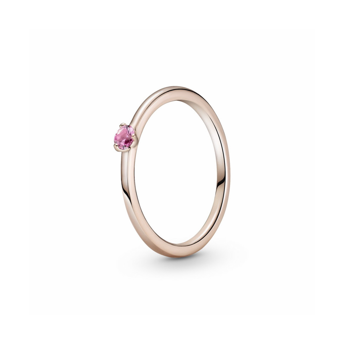 Pandora Anillo Solitario Piedra Rosa - 189259C03