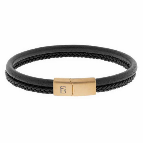 Pulsera de cuero Denby Steel&Barnett - LBD011