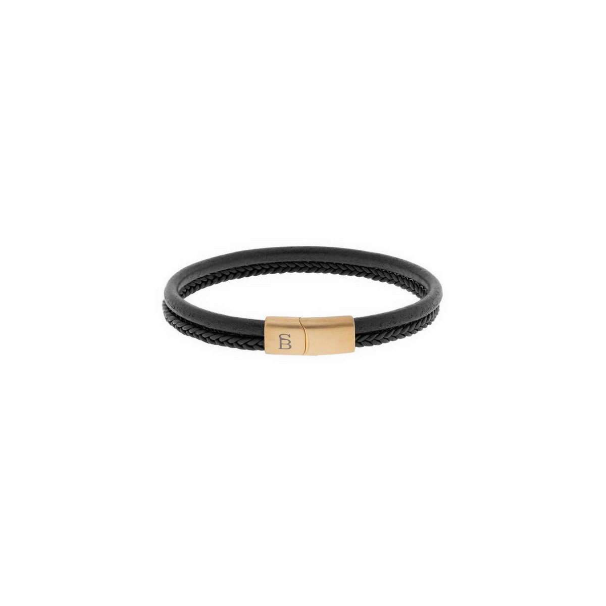 Pulsera de cuero Denby Steel&Barnett - LBD011