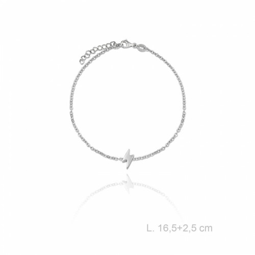 Pulsera Cadena Rayo Plata de Ley