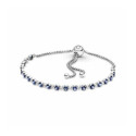 Pandora Pulsera Brillos Azules Transparente Cierre Deslizante - 599377C01