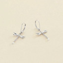 Pendientes largos DRAGONFLY - Plateado