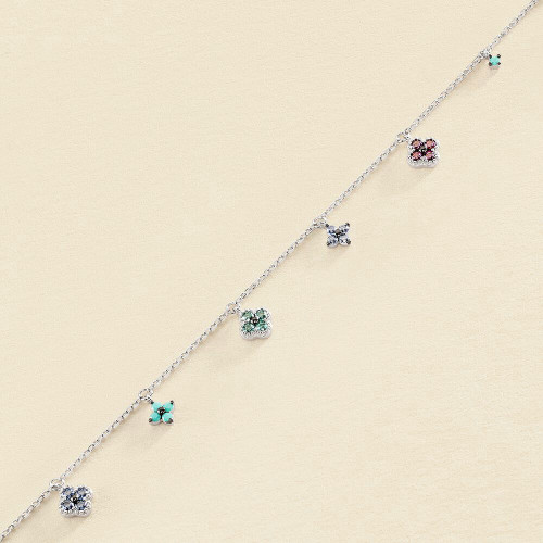 Pulsera de cadena BELOVED - Multicolor / Plata