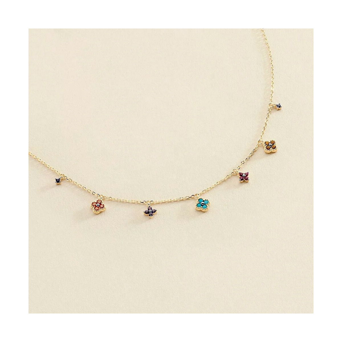 Collar corto BELOVED - Multicolor / Oro