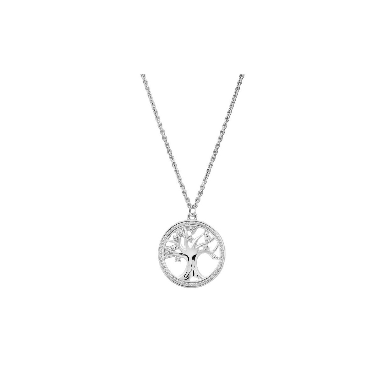 COLLAR ARBOL VIDA LOTUS SILVER LP3708-1/1 PLATA, MUJER