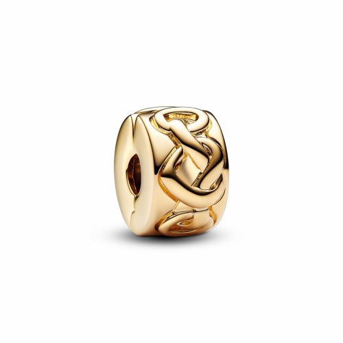 Pandora Charm de Clip Corazones Anudados
