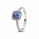 Anillo Halo Azul Cuadrado Brillante - 193555C01