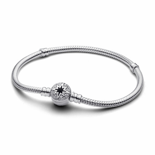 Pulsera Pandora Moments Cadena de Serpiente con Cierre de Estrella Polar - 593584C01