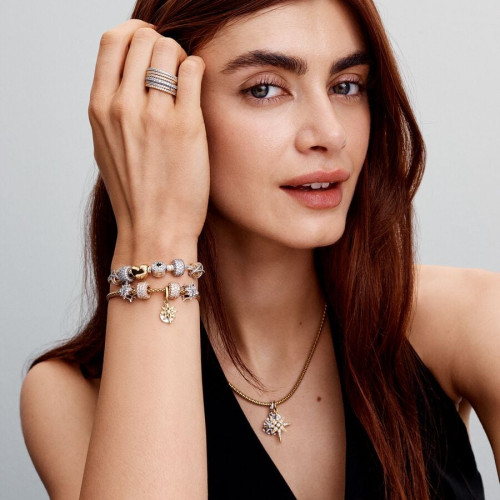 Pulsera Pandora Moments Cadena de Serpiente con Cierre de Estrella Polar - 593584C01