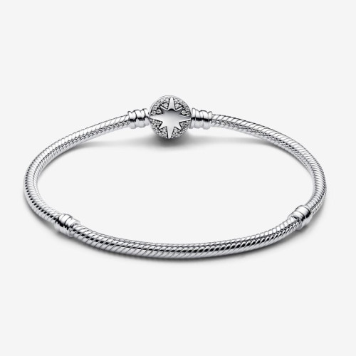 Pulsera Pandora Moments Cadena de Serpiente con Cierre de Estrella Polar - 593584C01