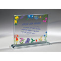 Placa Cristal Personalizada a Color - P-3005