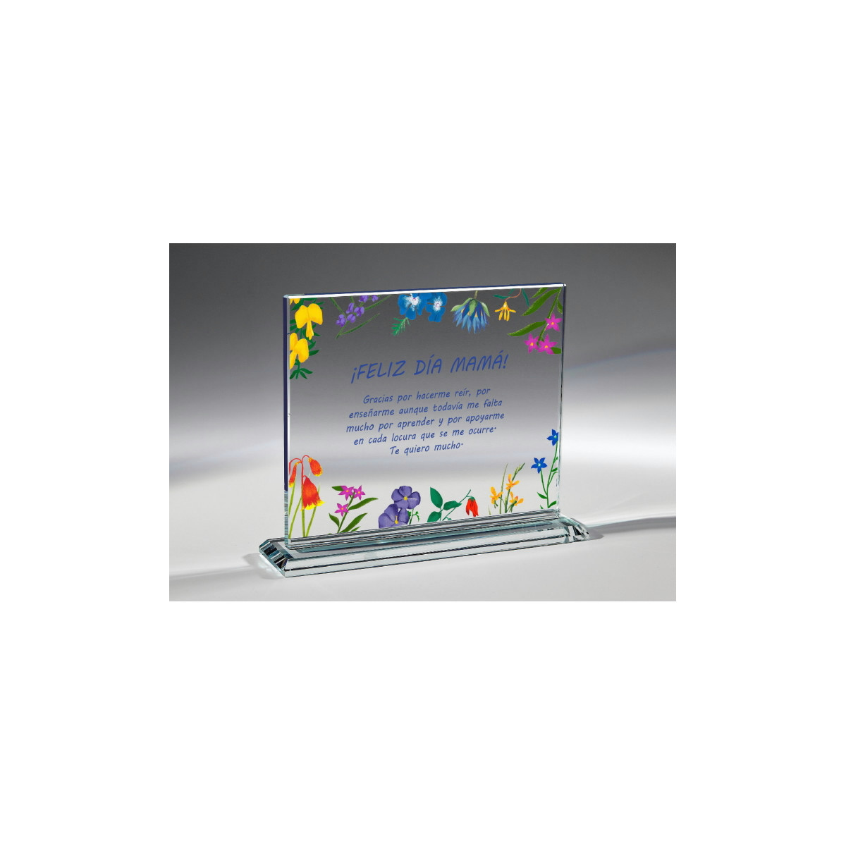 Placa Cristal Personalizada a Color - P-3005