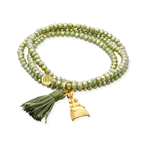 Pulsera Zen Amazonia Verde Charm Menina Marina Garcia