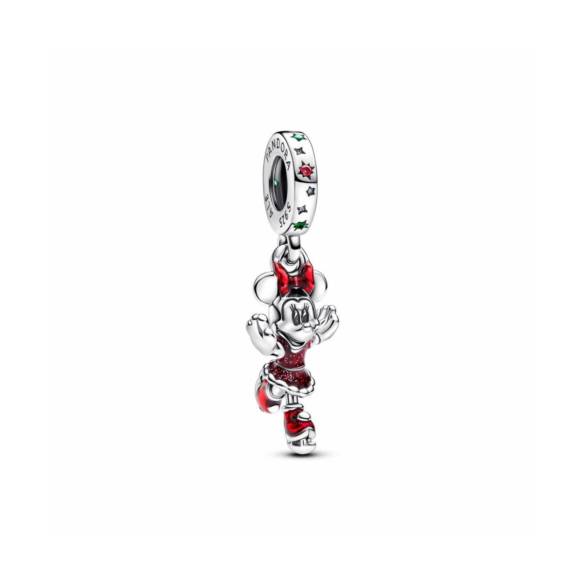 Charm Colgante Minnie Mouse Patinando sobre Hielo de Disney