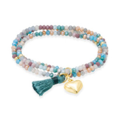 Pulsera Zen Marina García Oceanía Corazón Dorado