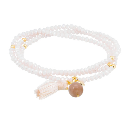 Pulsera Zen Color Nude Agatha Rosa