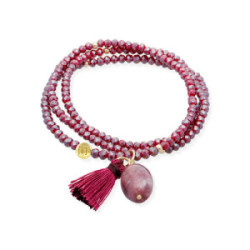 Pulsera Zen Marina Garcia Burgundi Agata