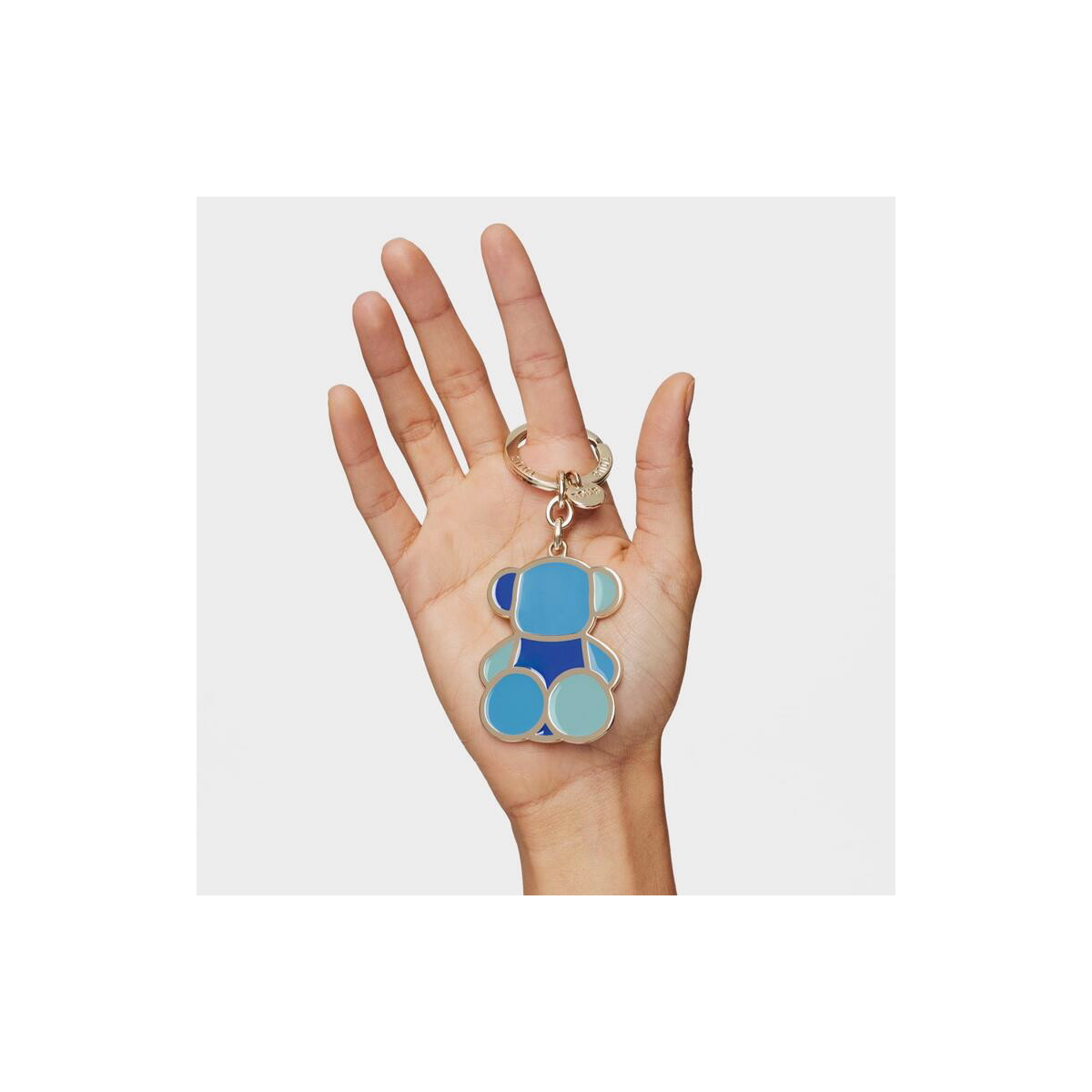 Llavero azul TOUS Bear Faceted