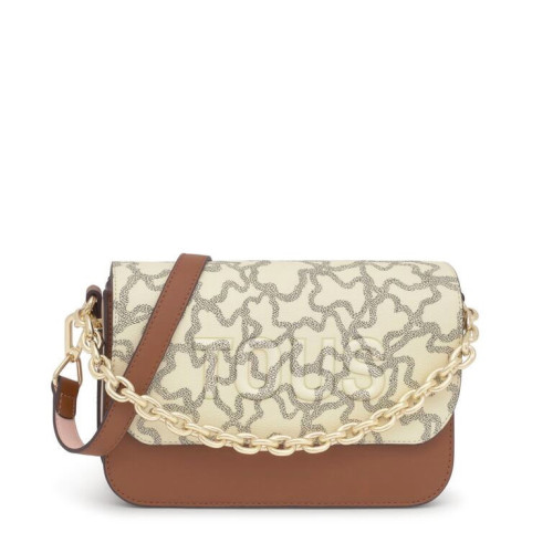 Bandolera mediana Chain camel y beige TOUS Kaos Icon