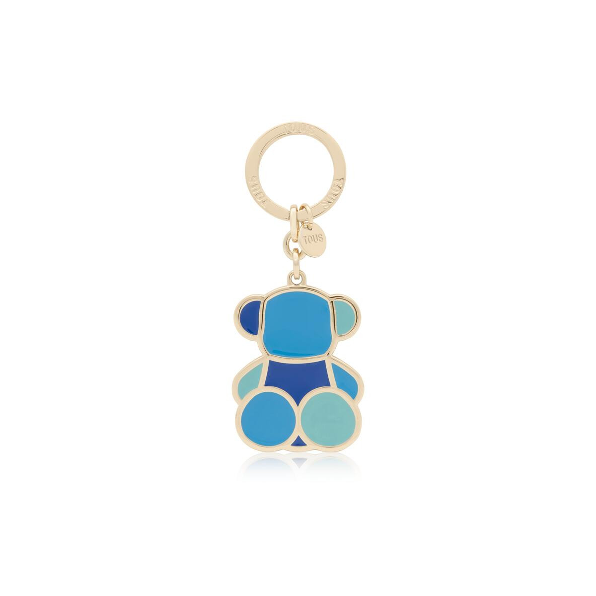 Llavero azul TOUS Bear Faceted