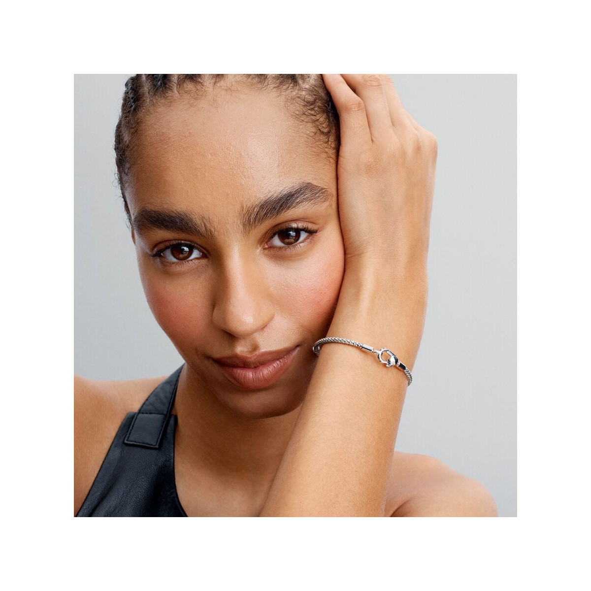 Pulsera Pandora Moments Cadena y Cierre con Tachuelas Pandora - 593681C00