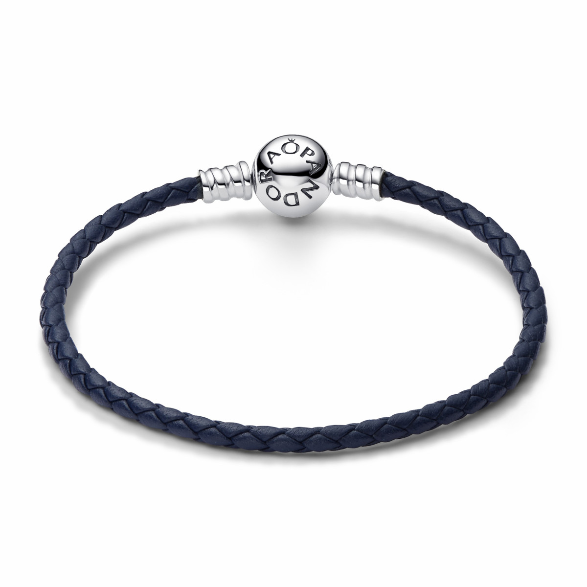 Pulsera Pandora Cuero Trenzado Azul - 592790C01