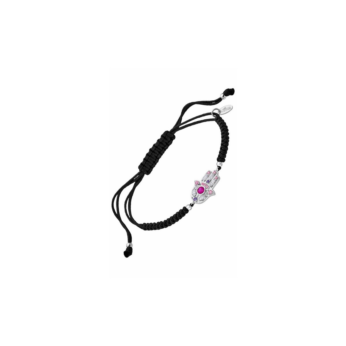 Pulsera Hamsa Lotus Silver