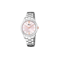 Reloj de mujer con esfera rosa Lotus