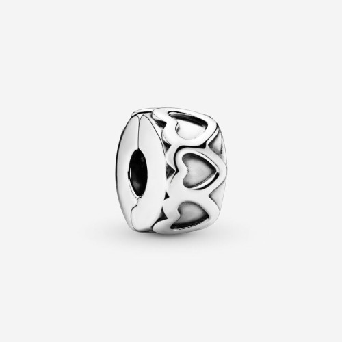 Pandora Clip Plata Corazones