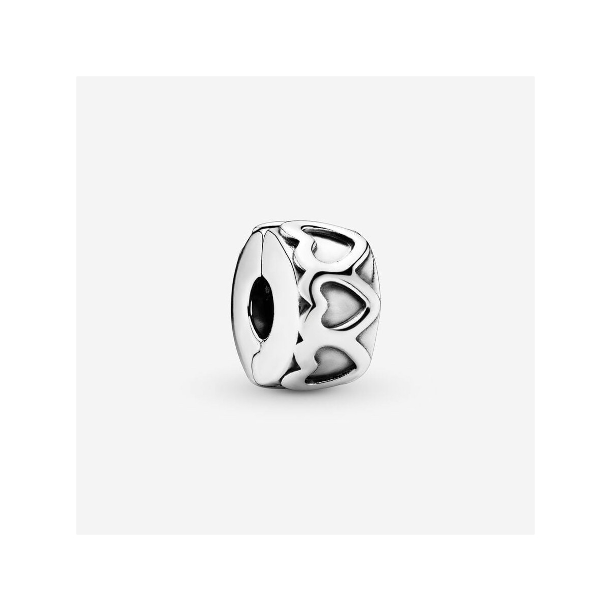 Pandora Clip Plata Corazones