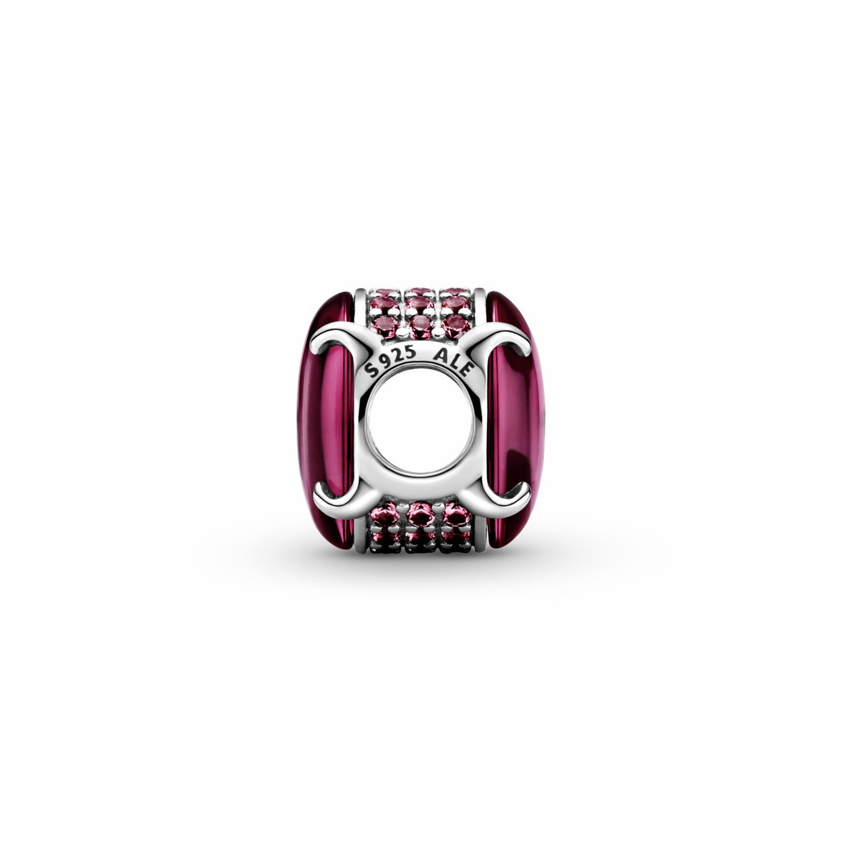 Pandora Charm Cabujón Ovalado Rosa Fucsia