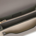 Bandolera mediana beige y gris Audree Saffiano
