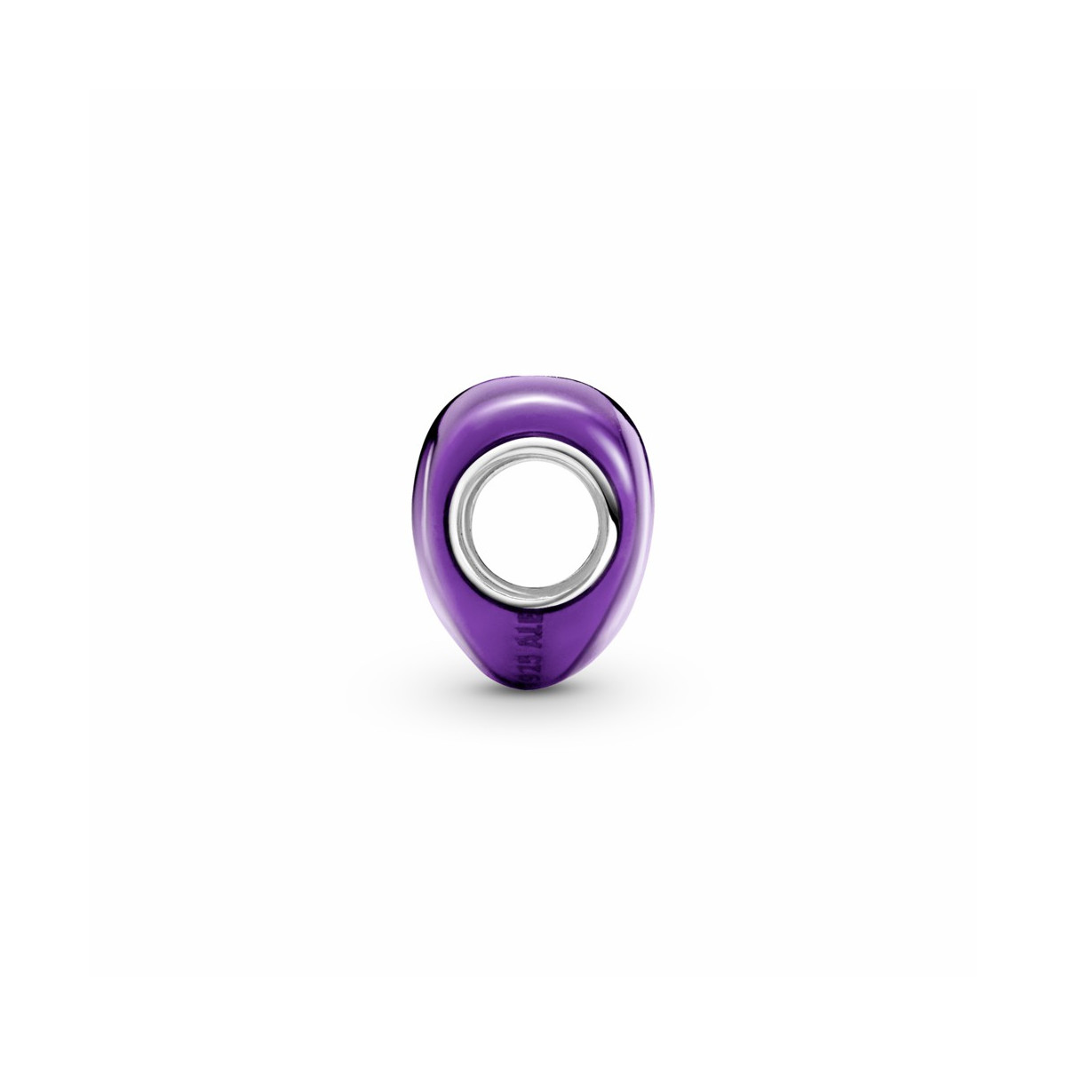 Pandora Charm Corazón Morado Metálico