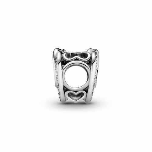 Pandora Charm Corazones Brillantes Entrelazados