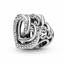 Pandora Charm Corazones Brillantes Entrelazados