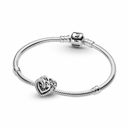 Pandora Charm Corazones Brillantes Entrelazados