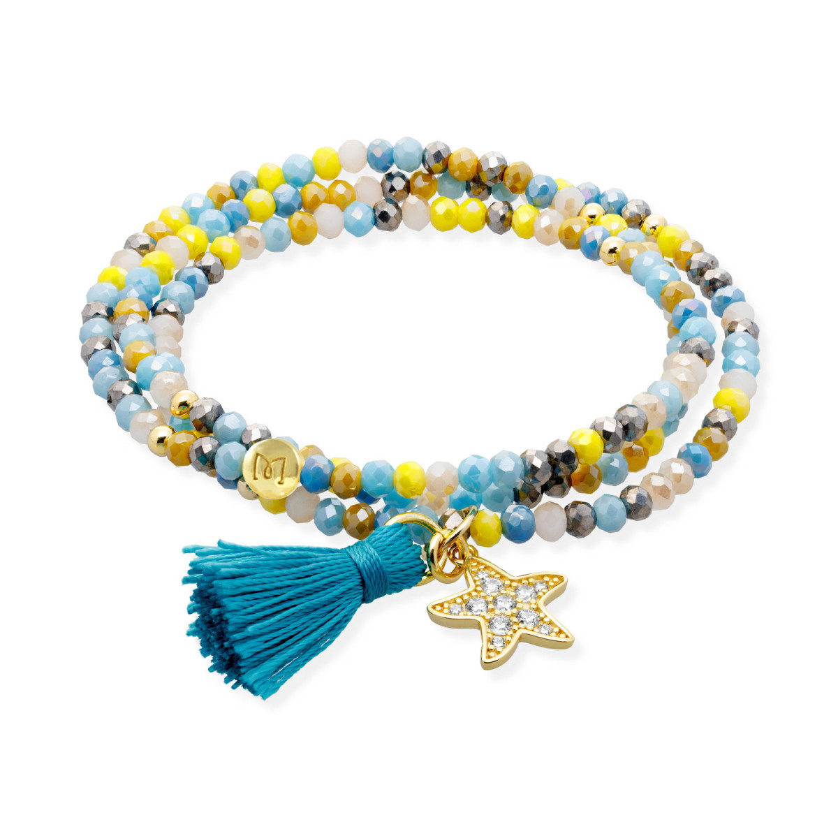 Pulsera Zen Marina Garcia Estrella de Mar Azul Amarillo