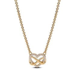 Collar Corazón Infinito Brillante PANDORA