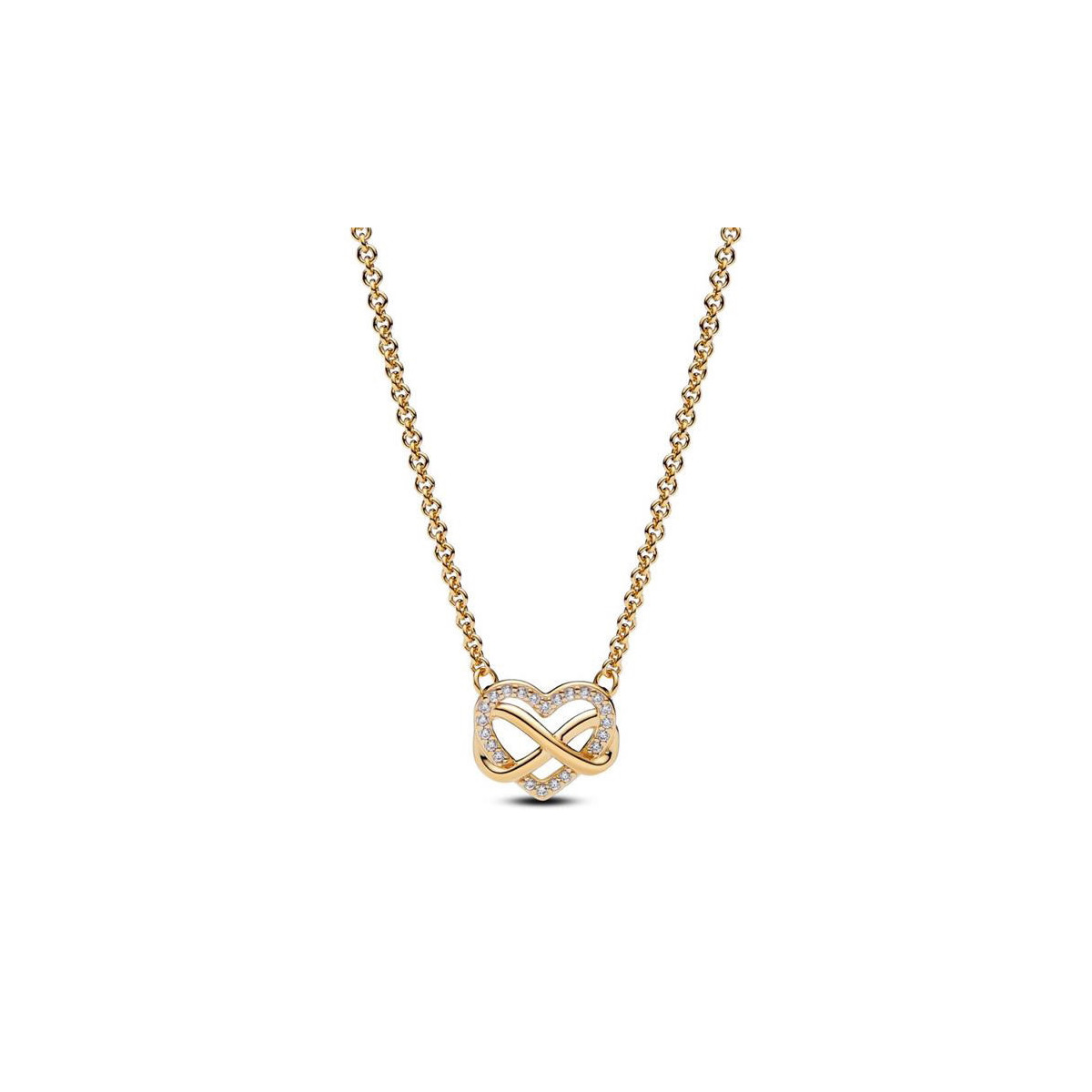 Collar Corazón Infinito Brillante PANDORA