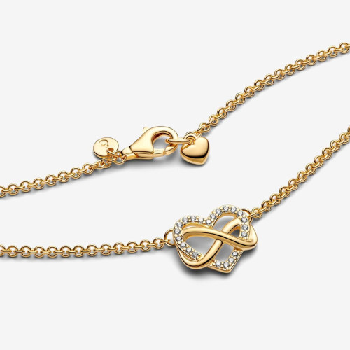 Collar Corazón Infinito Brillante PANDORA