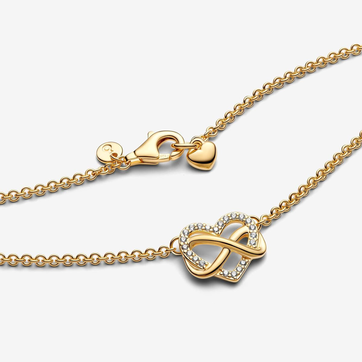 Collar Corazón Infinito Brillante PANDORA