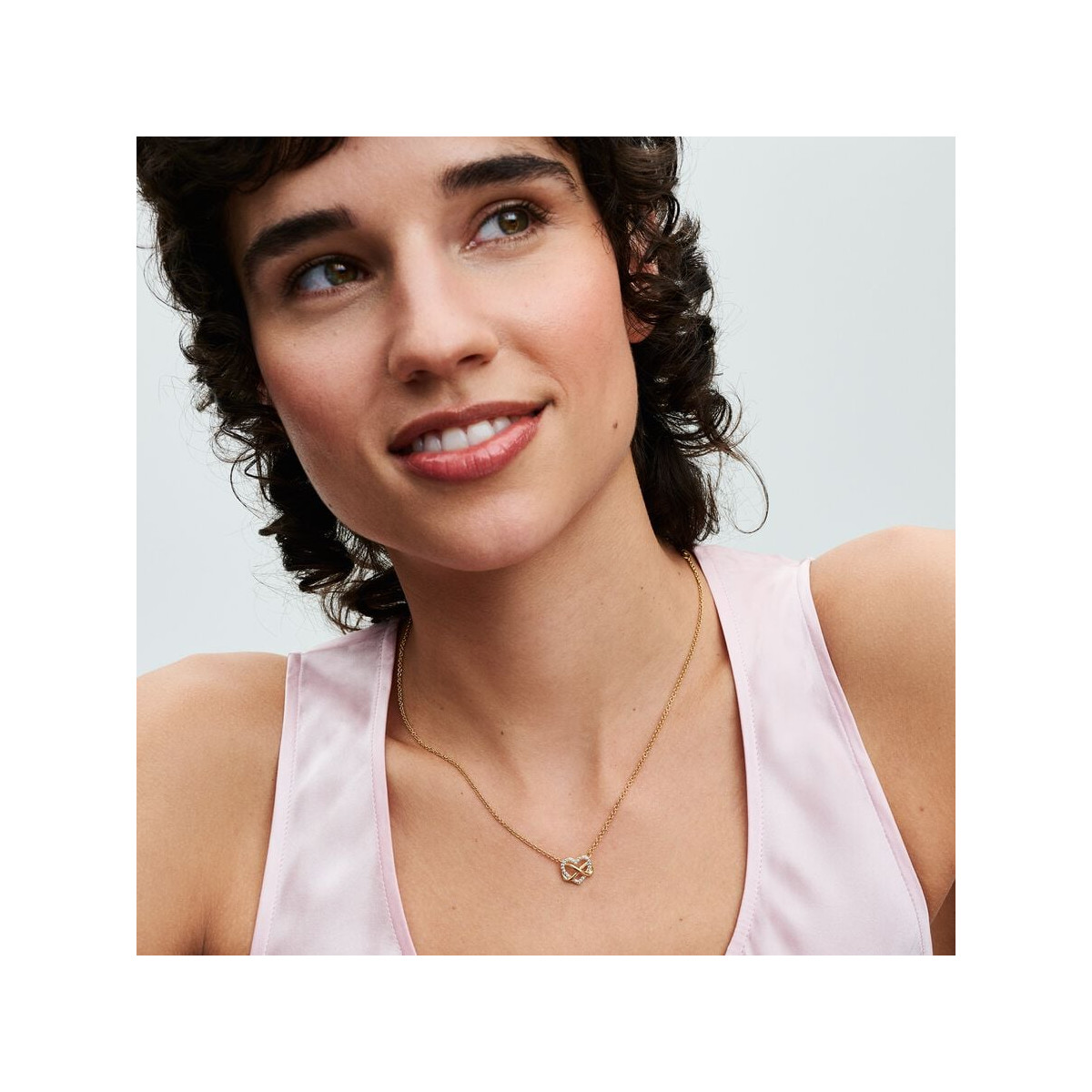 Collar Corazón Infinito Brillante PANDORA