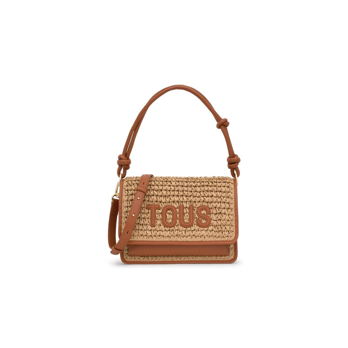 Bandolera M Audree Rafia Camel TOUS