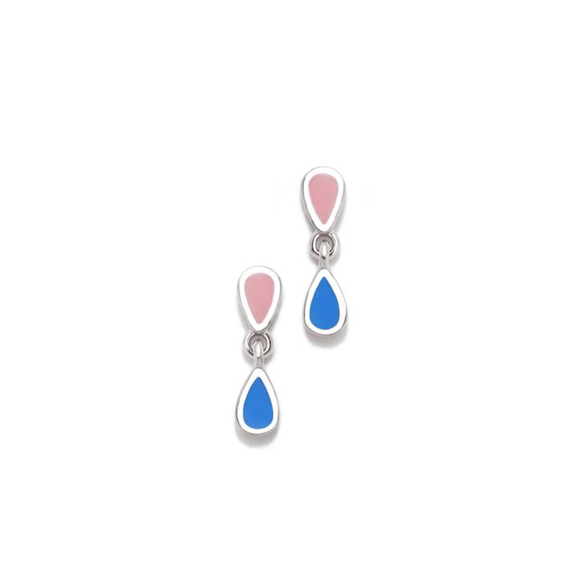 Pendientes Doble Gota Rosa AGATHA RUIZ DE LA PRADA